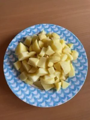 Mit dem TM gepeelte Kartoffeln